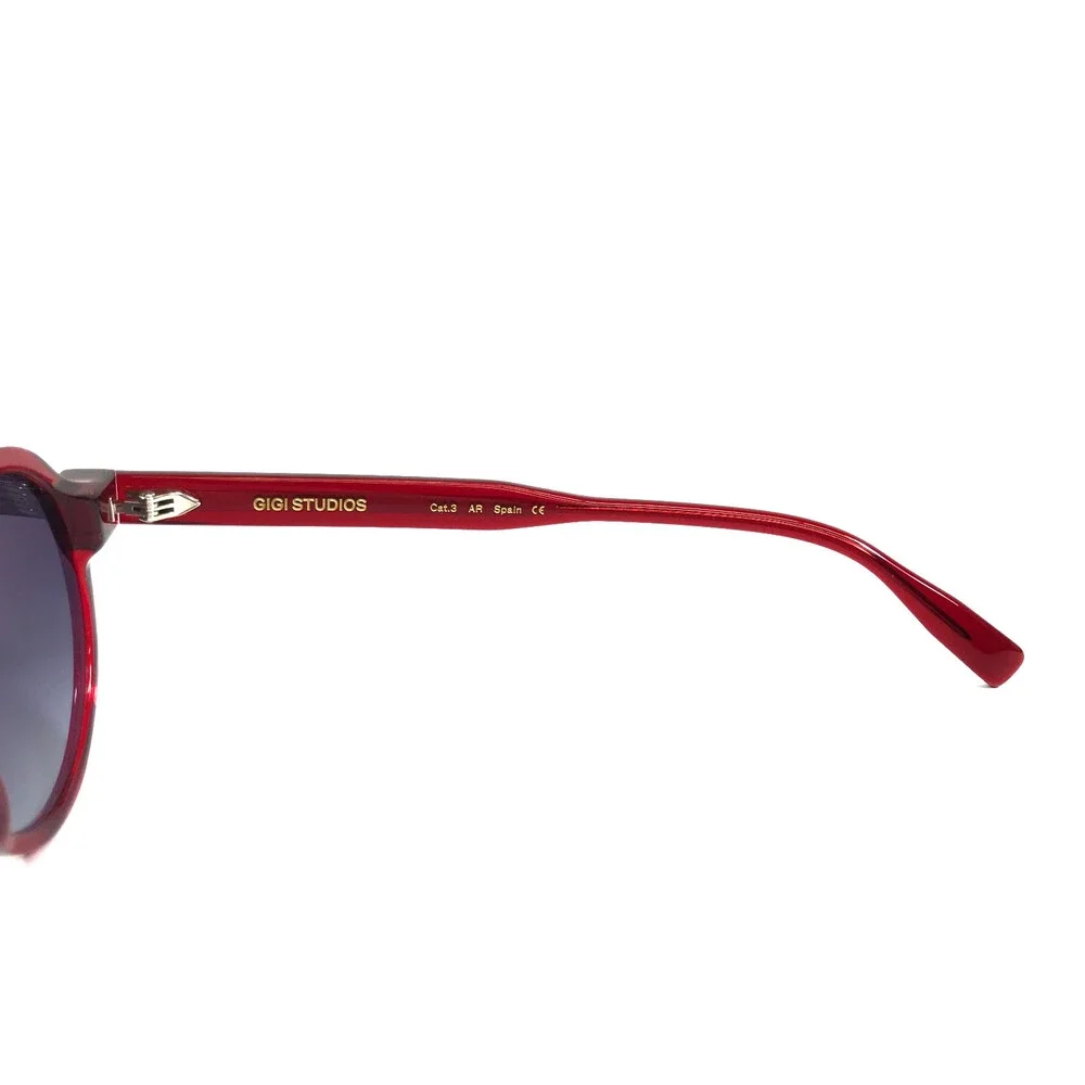 Gigi Studios Sunglasses AMALFI 6916/6 Clear Red Frames with Gray Gradient Lenses